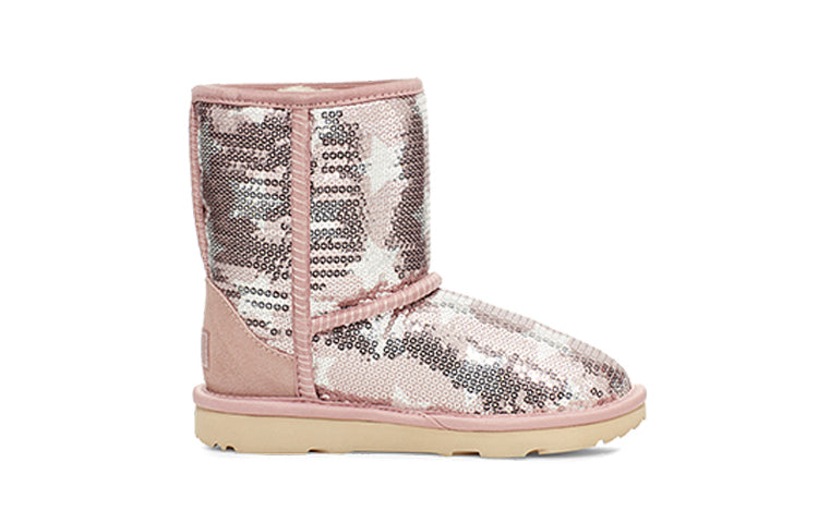 (PS) UGG Classic Short ll Sequin Star Pink 1107988T-PCRY