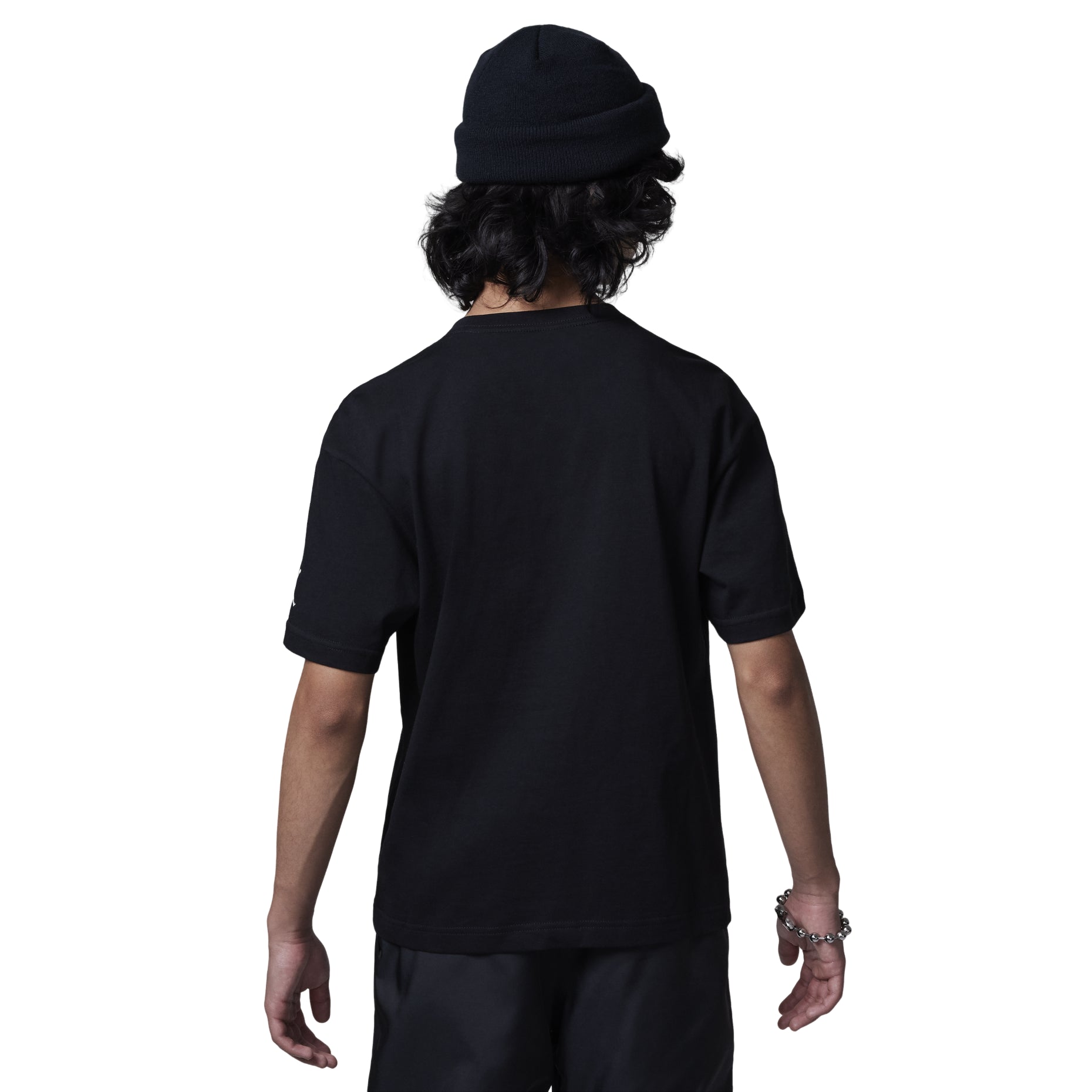 (GS) Air Jordan Varsity Jumpman Graphic T-shirt 'Black' FV2530-011
