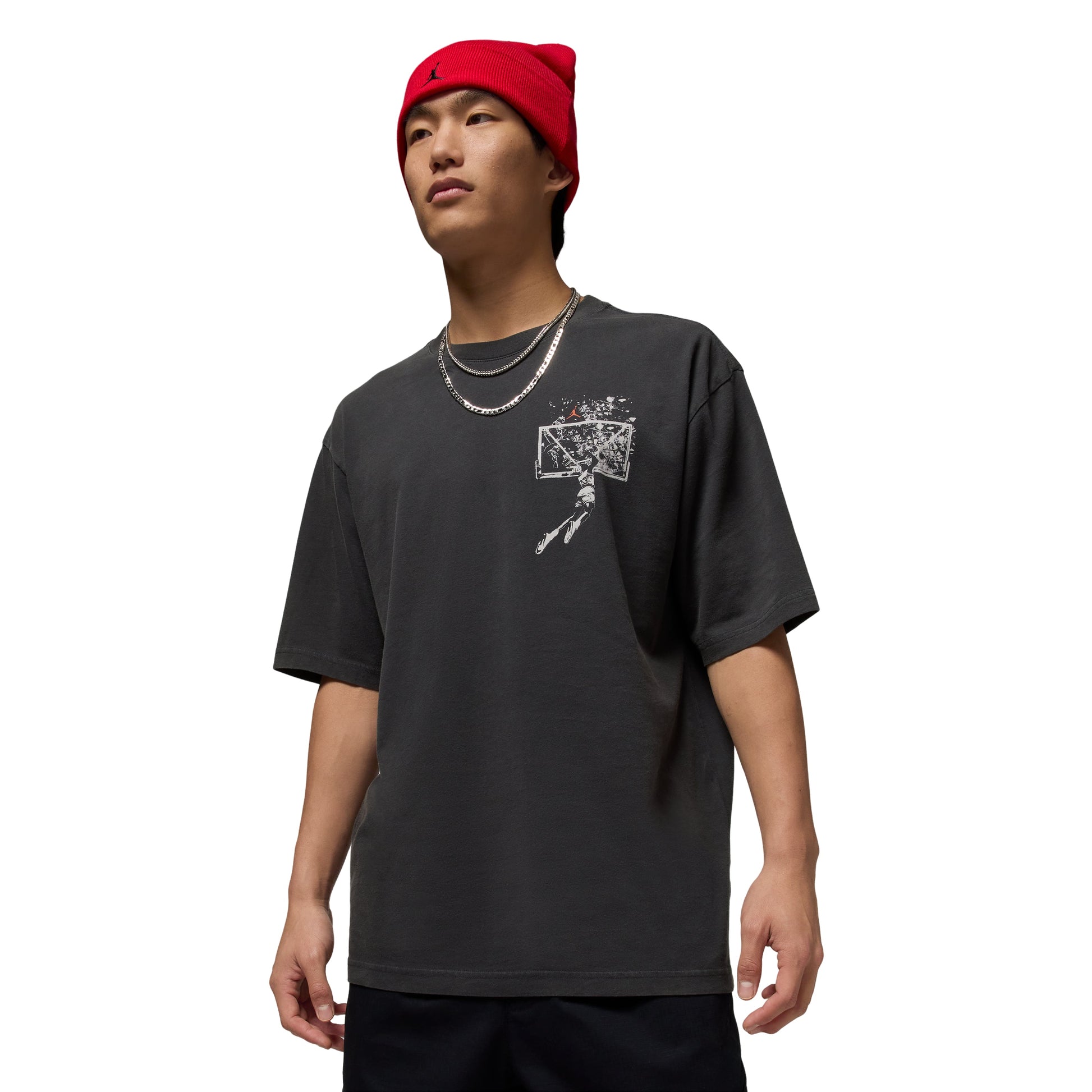 Air Jordan Brooklyn Oversized Graphic T-Shirt 'Off Noir' IB3297-045