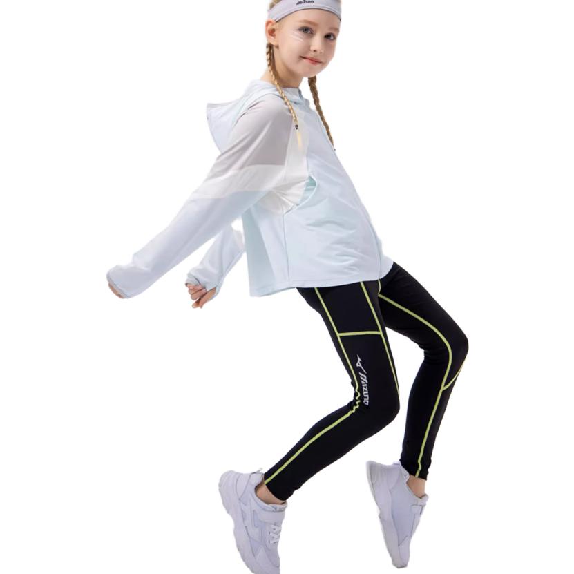 (GS) Mizuno Sportwear Leggings 'Black' 32CF3453