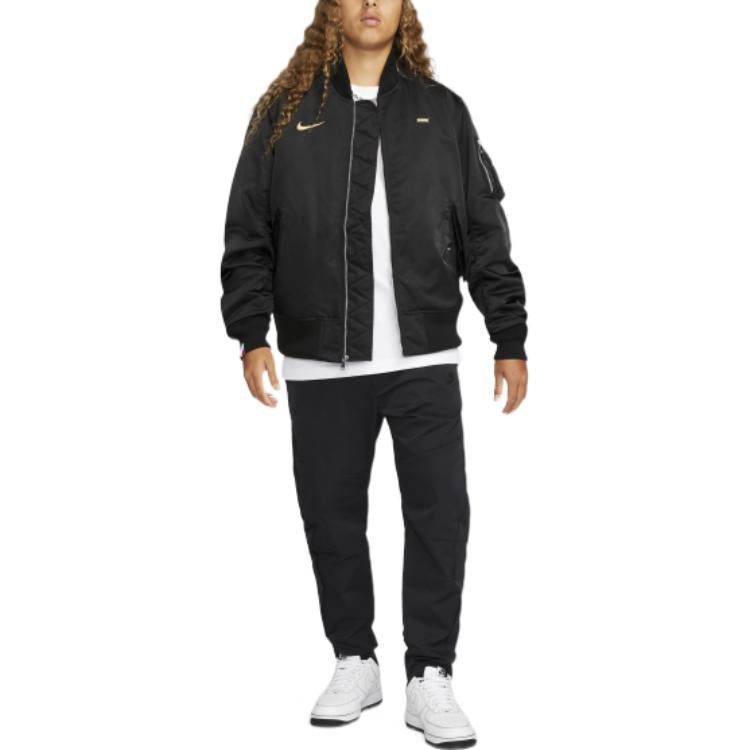 Nike France Football Federation Punk Bomber Jacket 'Black' DN1155-010