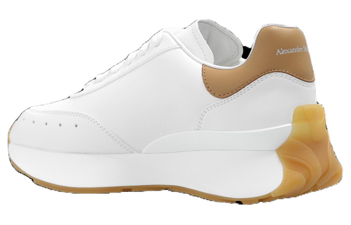 (WMNS) Alexander McQueen Sprint Runner Sneakers 'Tan White' 781503WIDNI8750
