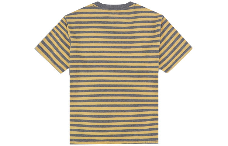 Men's Levis Colorblock Stripe Logo Embroidered Short Sleeve Yellow T-Shirt 39856-0005