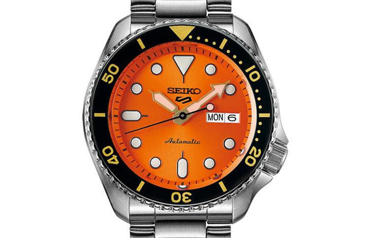 SEIKO No. 5 Japan Mechanical Sports 'Orange Silver' SRPD59K1