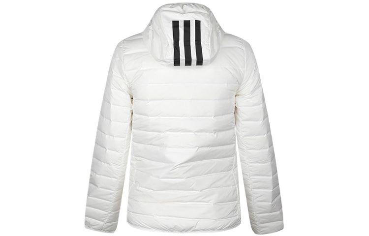 adidas protection against cold Stay Warm hooded Sports Down Jacket White DZ1418