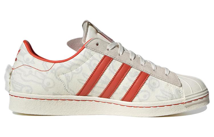 adidas originals Superstar 80s x Han Meilin 'White Red' ID4380