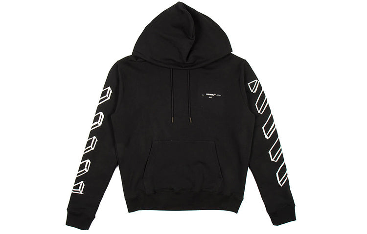 Off-White Diag Marker Arrows Hoodie OMBB034E18192024-BK