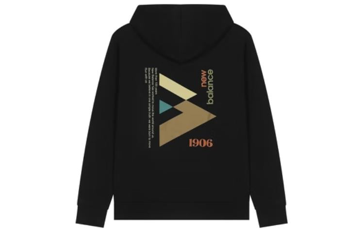 New Balance 1906 Logo Hoodie Asia Sizing 'Black Multi' AMT24369-BK