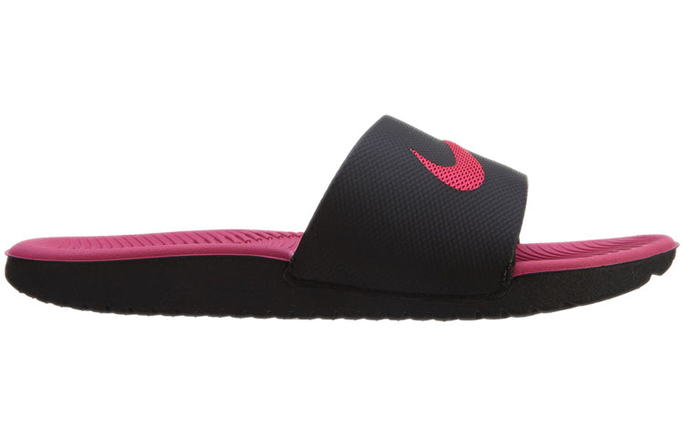 (GS) Nike Kawa Slide 'Black Vivid Pink' 819353-001