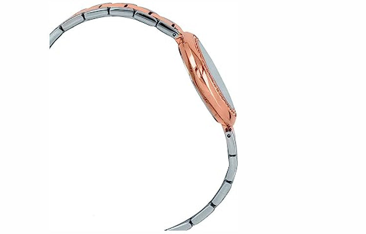 (WMNS) CASIO Analog 'Silver Saphire Crystal Rose Gold' SHE-4556SPG-5A