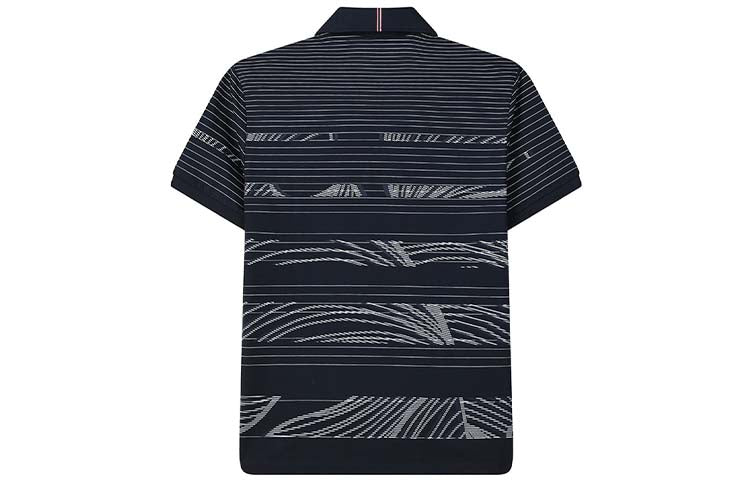 FILA Printing Stripe Short Sleeve polo Blue F11M121118F-NV