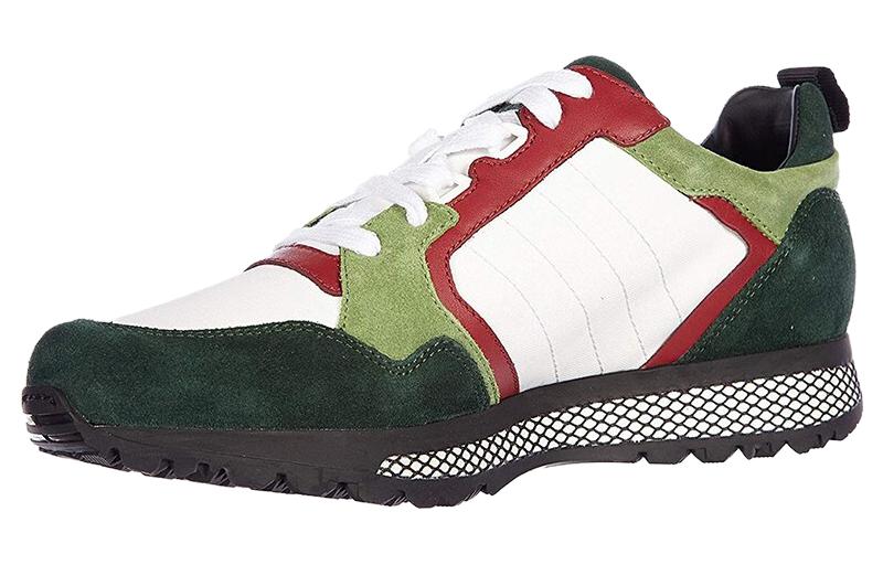 Gucci Suede Leather Trainers 'White Green' 368488-CRJ20-3062
