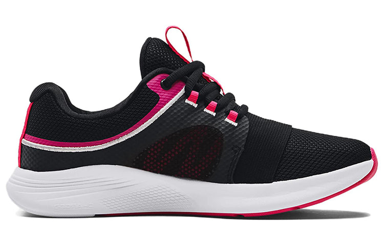 (WMNS) Under Armour Charged Breathe Bliss 'Black Electro Pink' 3024148-003