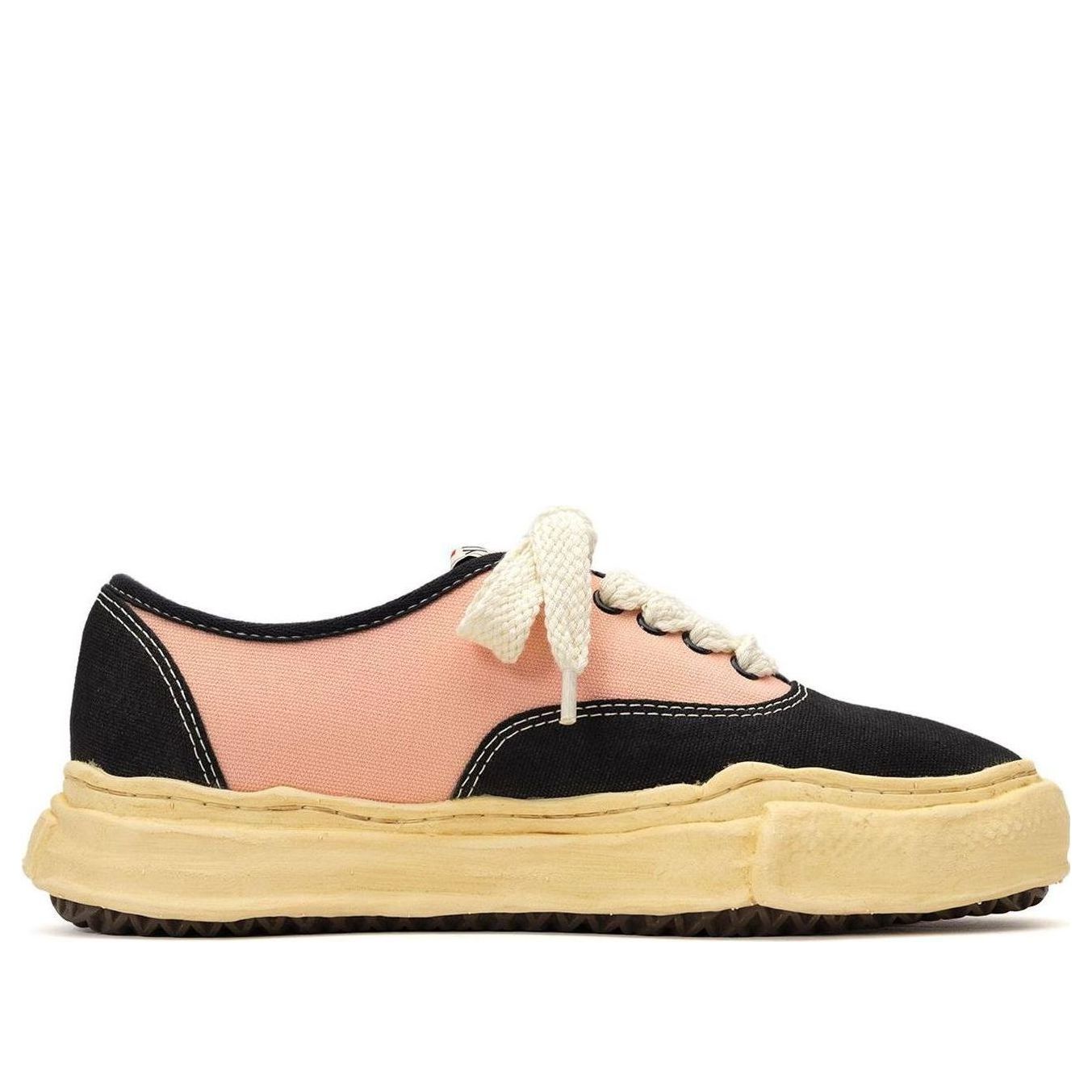 Maison MIHARA YASUHIRO Baker VL OG Sole Canvas Low 'Black Pink' A11FW721-BLKPNK