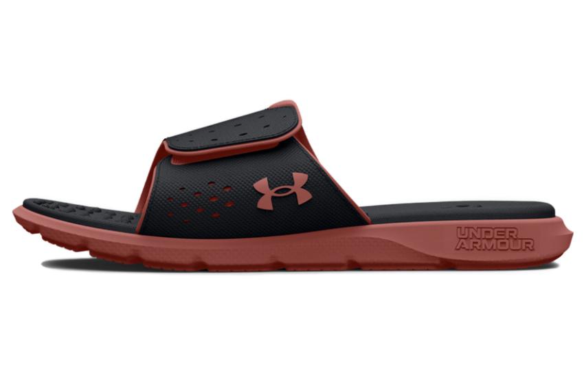 (WMNS) Under Armour Ignite Pro Slides 'Black Red Fusion' 3026027-003