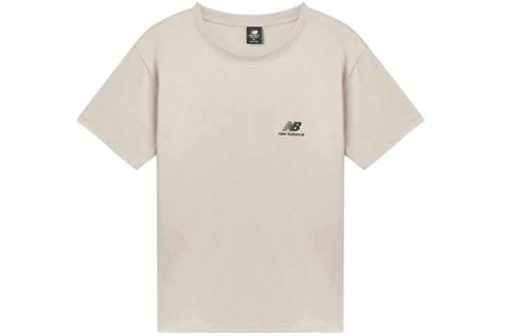 New Balance Graphic Print Tee Asia Sizing 'Beige Blue' AMT12343-GOK