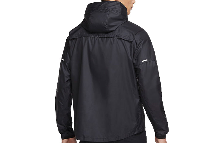 Nike Shieldrunner hooded Casual Running Jacket Black CU5350-010