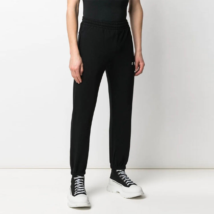 Off-White SS21 Logo Bundle Feet Sports Pants Version Black OMCH030S21FLE0021001