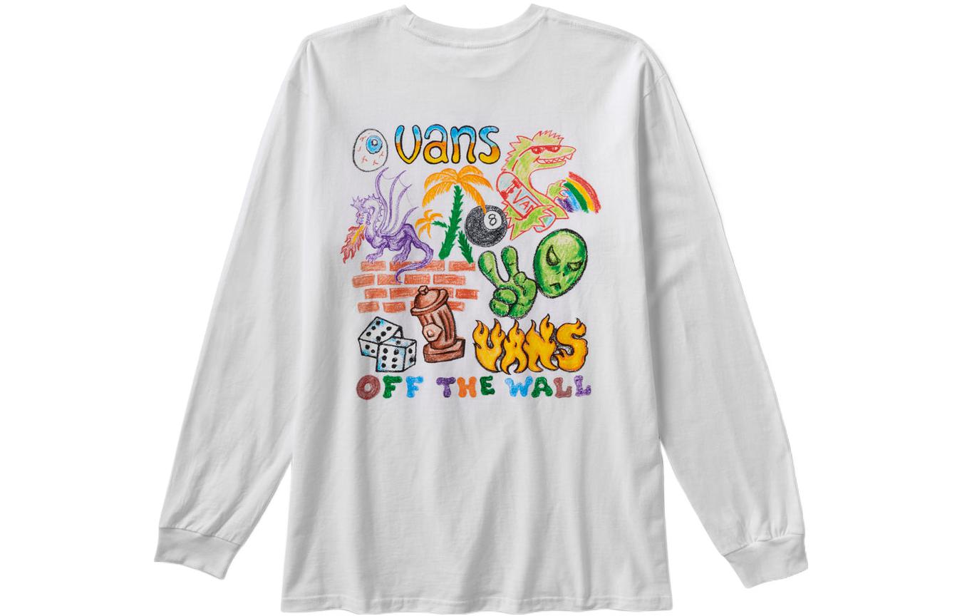 Vans x Crayola Mail Doodle T-Shirt 'White' VN0A7SOEYTZ