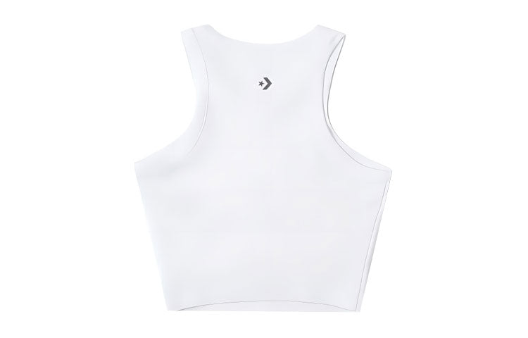 (WMNS) Converse High Neck Knit Tank Top Asia Sizing 'White' 10026502-A02