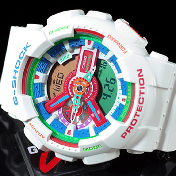 CASIO G-Shock Analog-Digital 'White' GA-110MC-7A