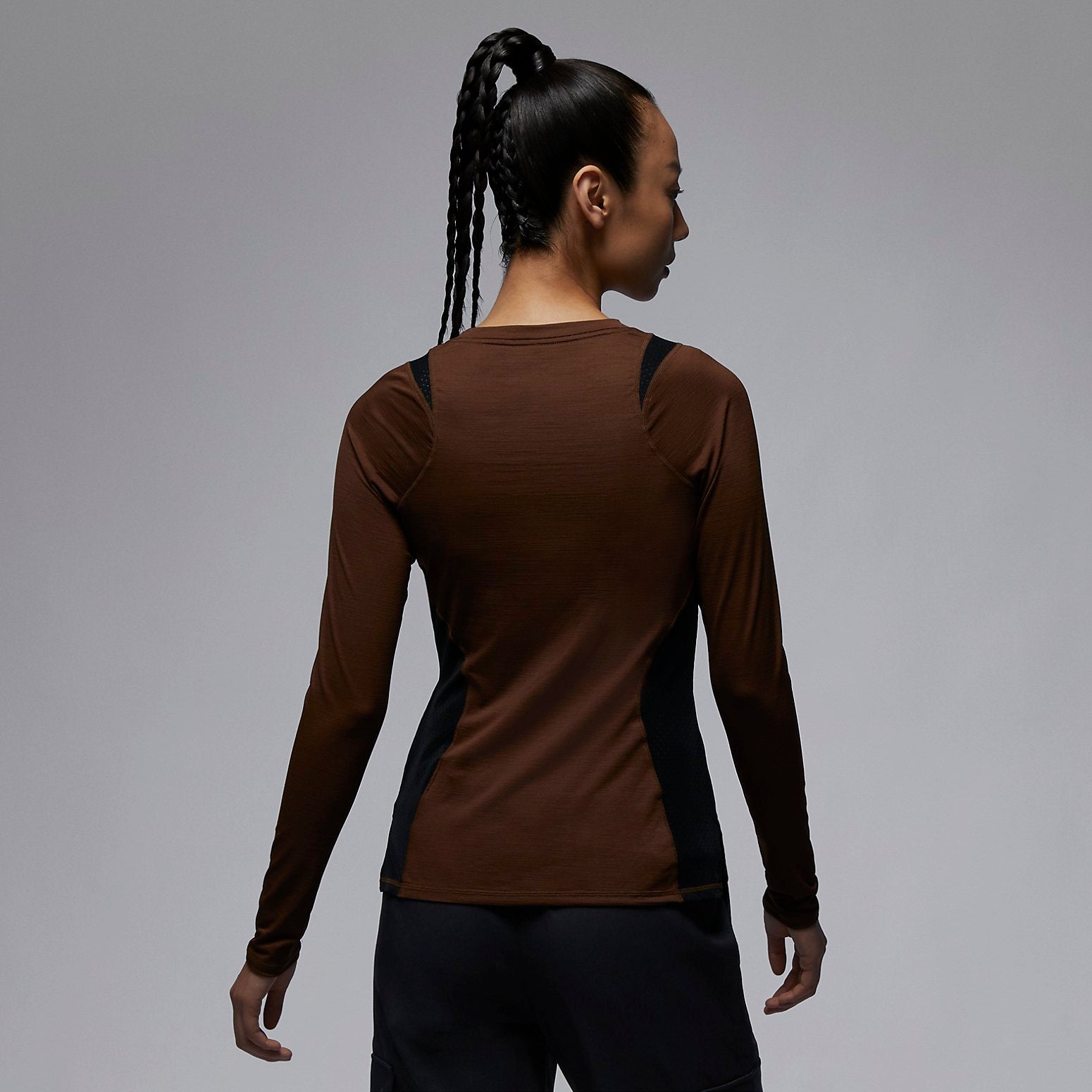 (WMNS) Air Jordan Long Sleeve Base Layer 'Brown' FD7383-259
