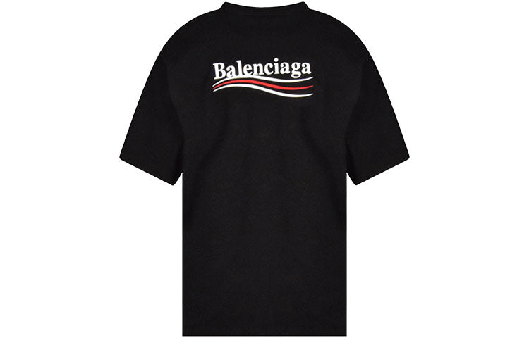 Balenciaga Political Campaign T-Shirt Large Fit 'Black' 641675TKVJ11070