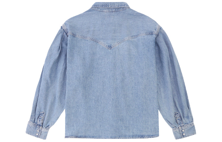 Levis Pocket lapel Loose Denim Shirt Light Blue 29321-0003