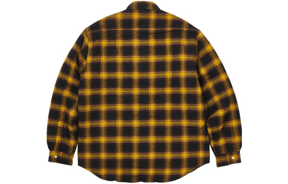 Palace Therma Yak Thinsulate Shirt 'Yellow Black' P23SHT081