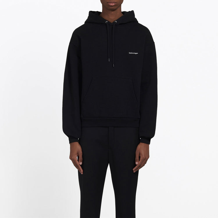 Men's Balenciaga Chest White Black Small logo Black 556145TYK271000