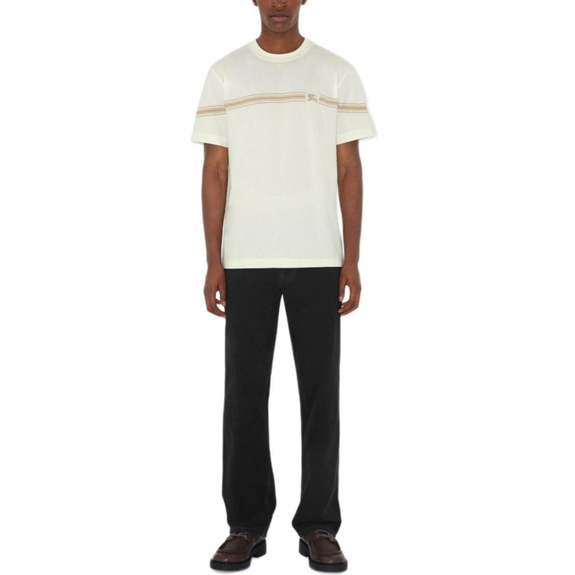 Burberry 25 Striped Cotton T-shirt' Beige' 81040511