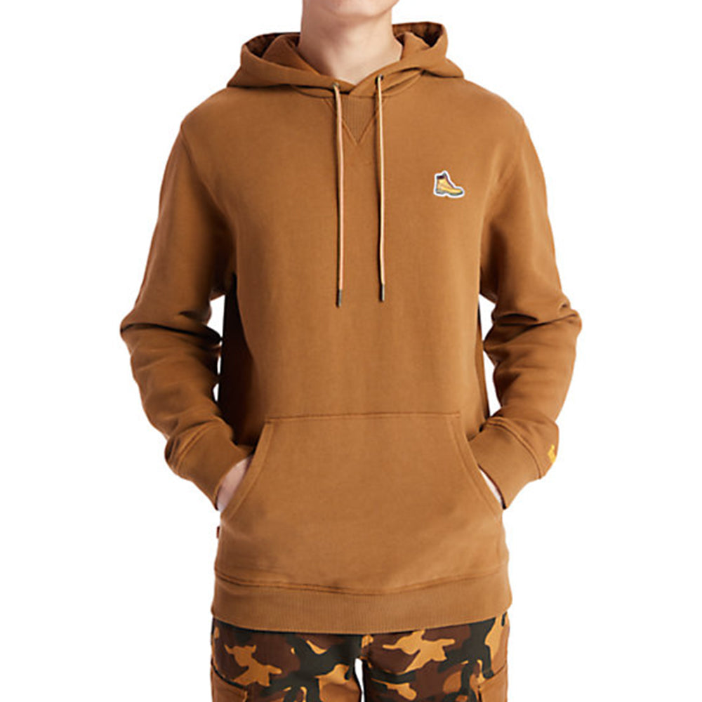 Men's Timberland Logo hooded Sports Brown A2DBH-932
