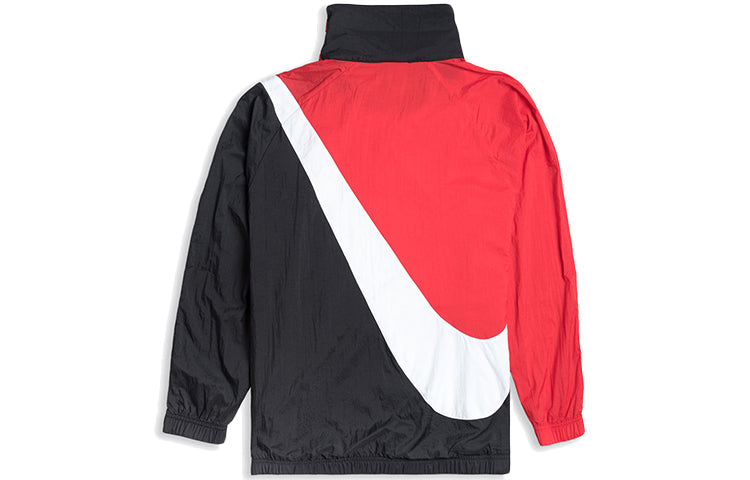 Nike Sportswear Woven Swoosh Jacket Logo Blackred BV3685-010
