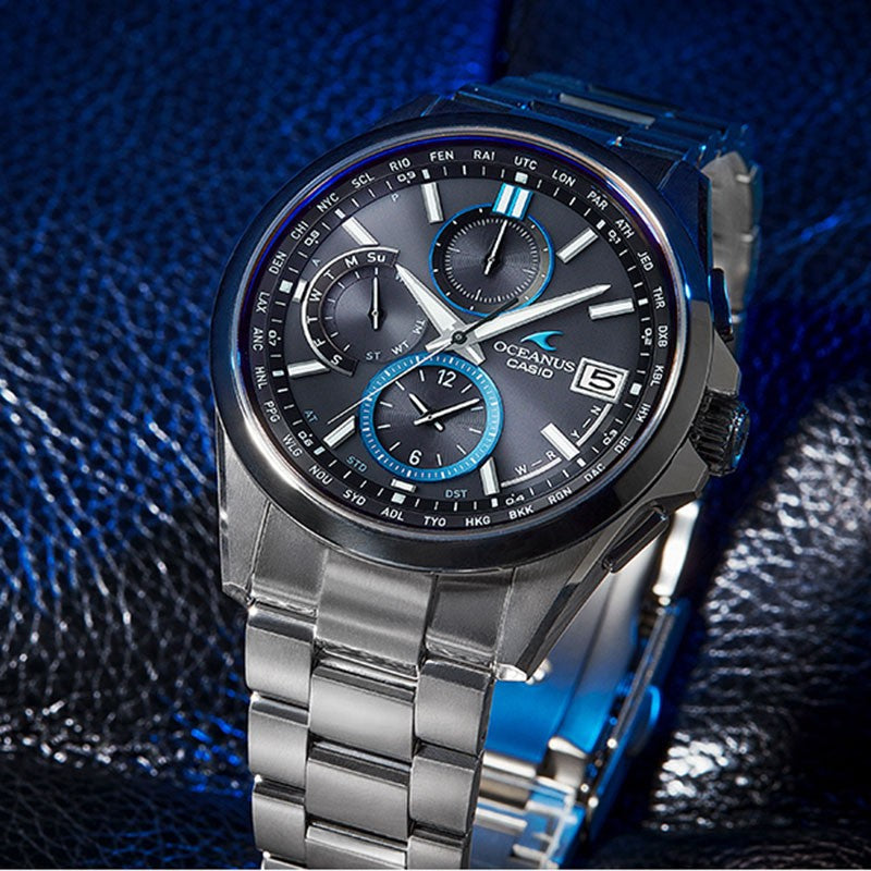 Casio Oceanus Analog Watch 'Silver Blue' OCW-T2600-1AJF