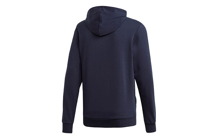 adidas 3-stripes Alphabet Printing Sports Hoodie 'Blue White' DU0499