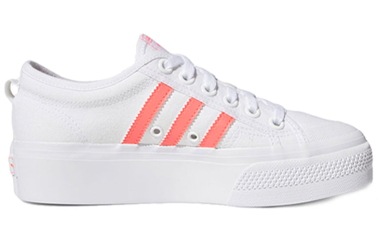 (WMNS) adidas Nizza Platform 'White Signal Pink' FY2260