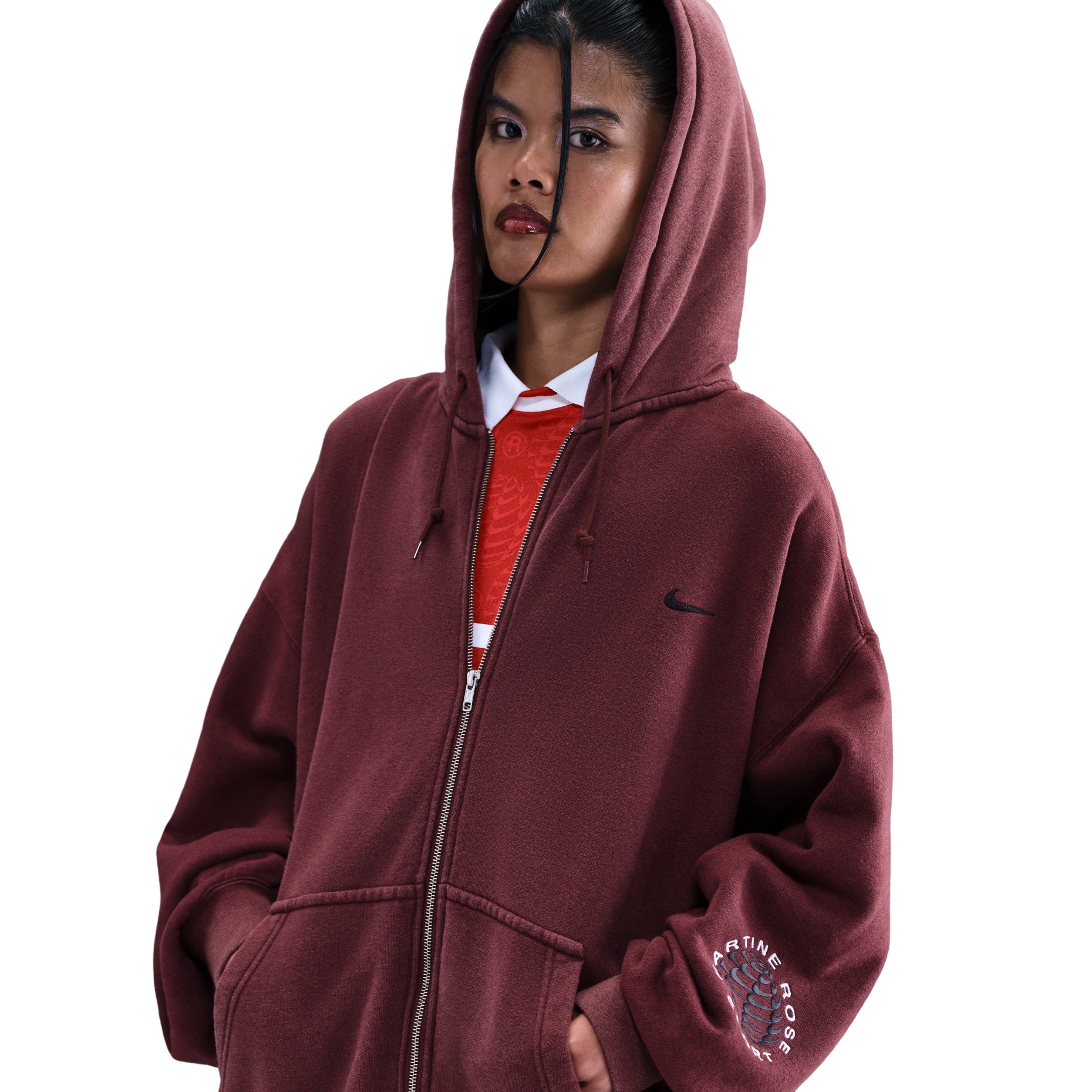 Nike x Martine Rose Full-zip Hoodie 'Red' HM9029-613