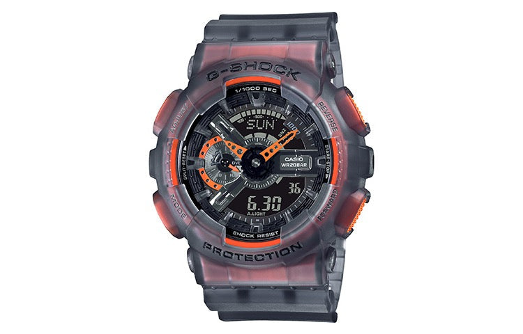 CASIO G-Shock Analog-Digital 'Black White' GA-110LS-1APR&GMA-S110SR-7APR