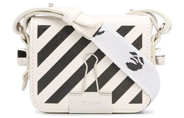 Off-White Diag Single-Shoulder Bag Mini White OWNA087F20LEA0040110