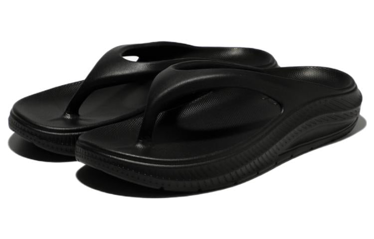 FILA Fong Song Platform Casual Sports Slippers Unisex Black Korean Version 1SM01945E_001