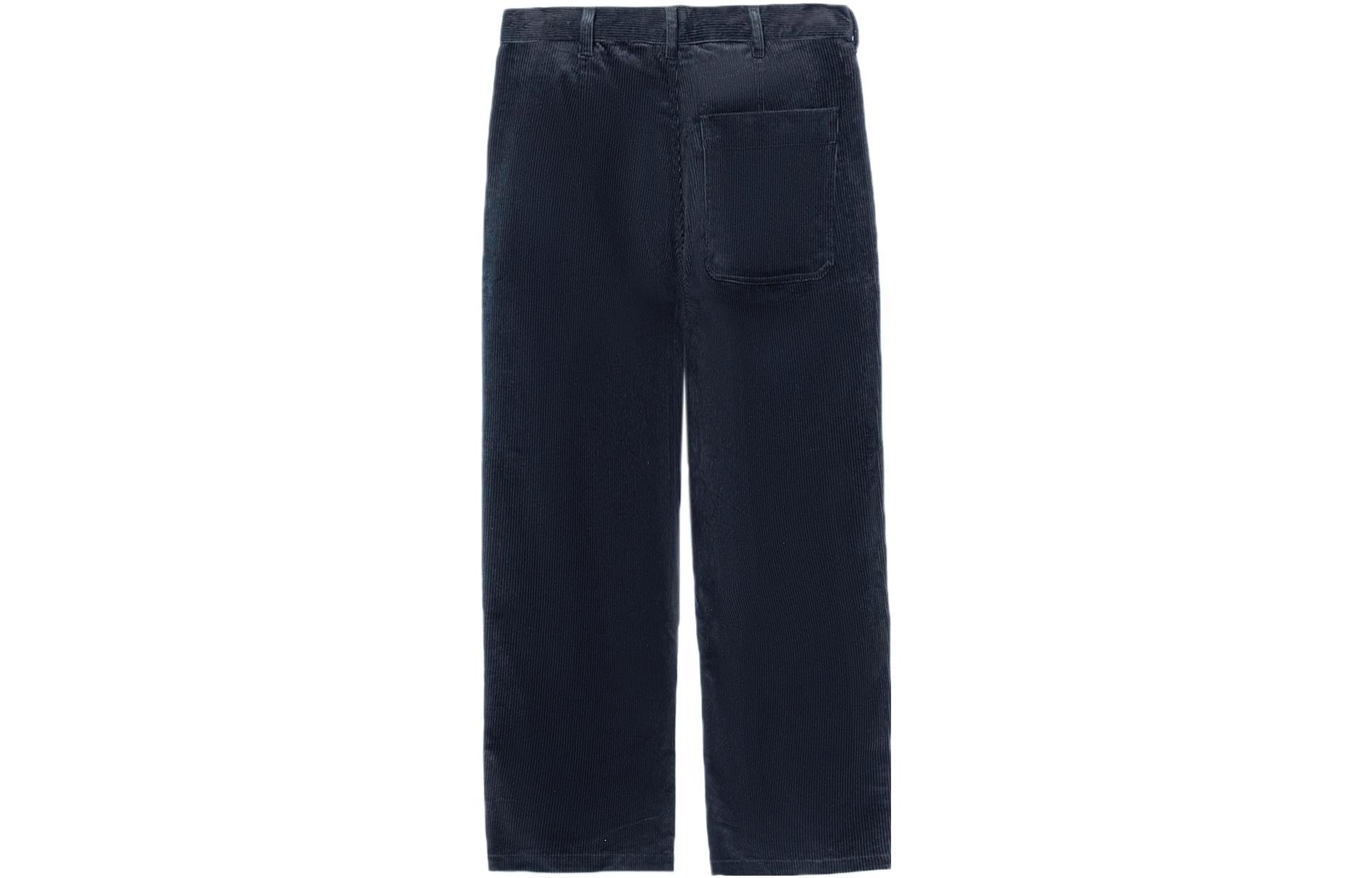 Li-Ning Embroidered Logo Woven Straight Pants 'Midnight Navy' AKXR457-3