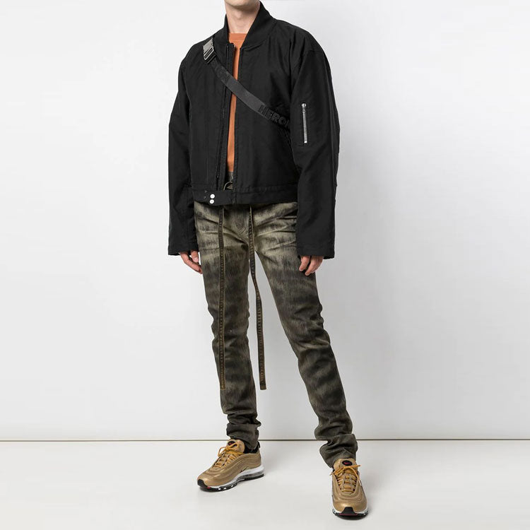 Fear of God Bomber Jacket Short aviator Unisex Black FOG-FW19-70