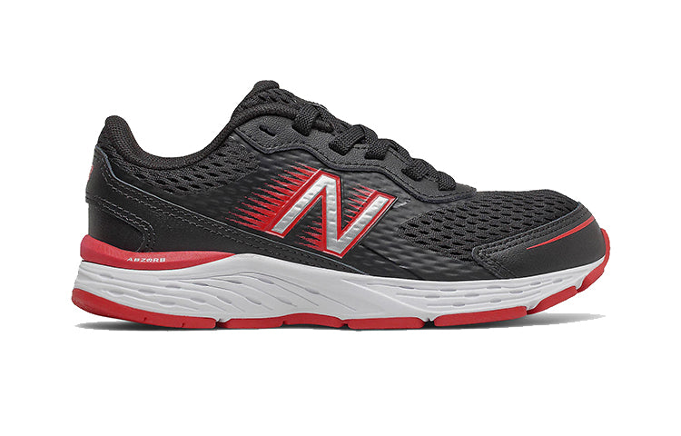 New Balance Bungee Lace 680v6 'Black Red' YP680LB6