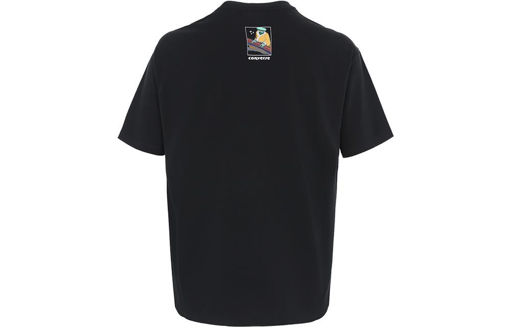 Converse Disk Jockey Logo T-Shirt Asia Sizing 'Black' 10024875-A03