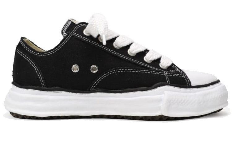 Maison MIHARA YASUHIRO PETERSON OG Sole Canvas Low 'Black' A01FW702-BLK