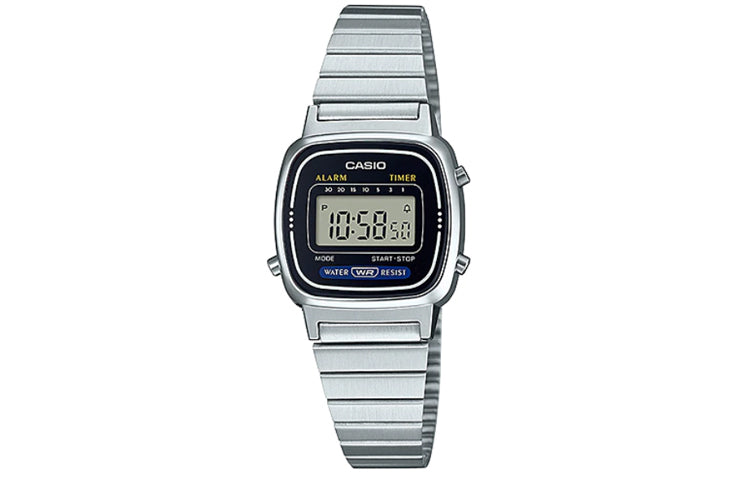CASIO Quartz Waterproof Unisex Silver Digital LA670WA-1