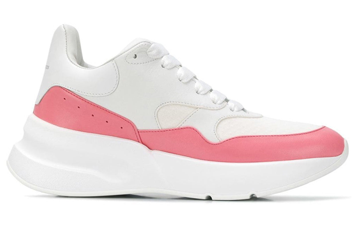 (WMNS) Alexander McQueen Oversized Runner in Nappa Calf Leather 'White Pink' 533710WHT999374