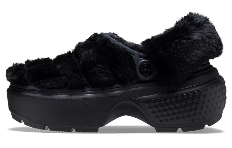 (WMNS) Crocs Stomp Quilted Clogs 'Black' 208938-001