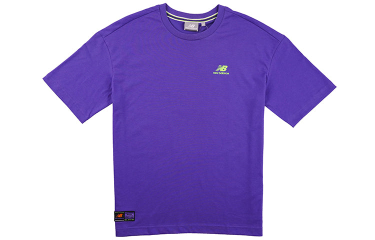 (WMNS) New Balance Athleisure Casual Sports Short Sleeve Purple NEA25012-PUR