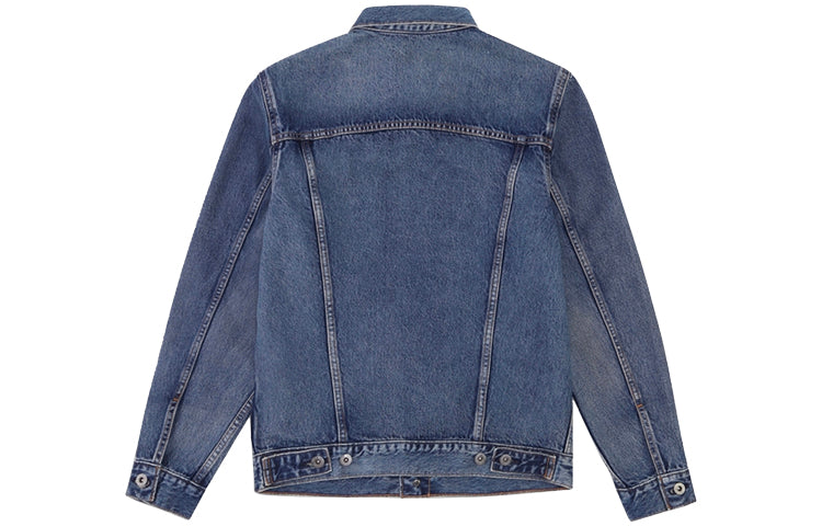 Men's Levis Midnight Blue Series Lapel Retro Denim Jacket Denim 28943-0019